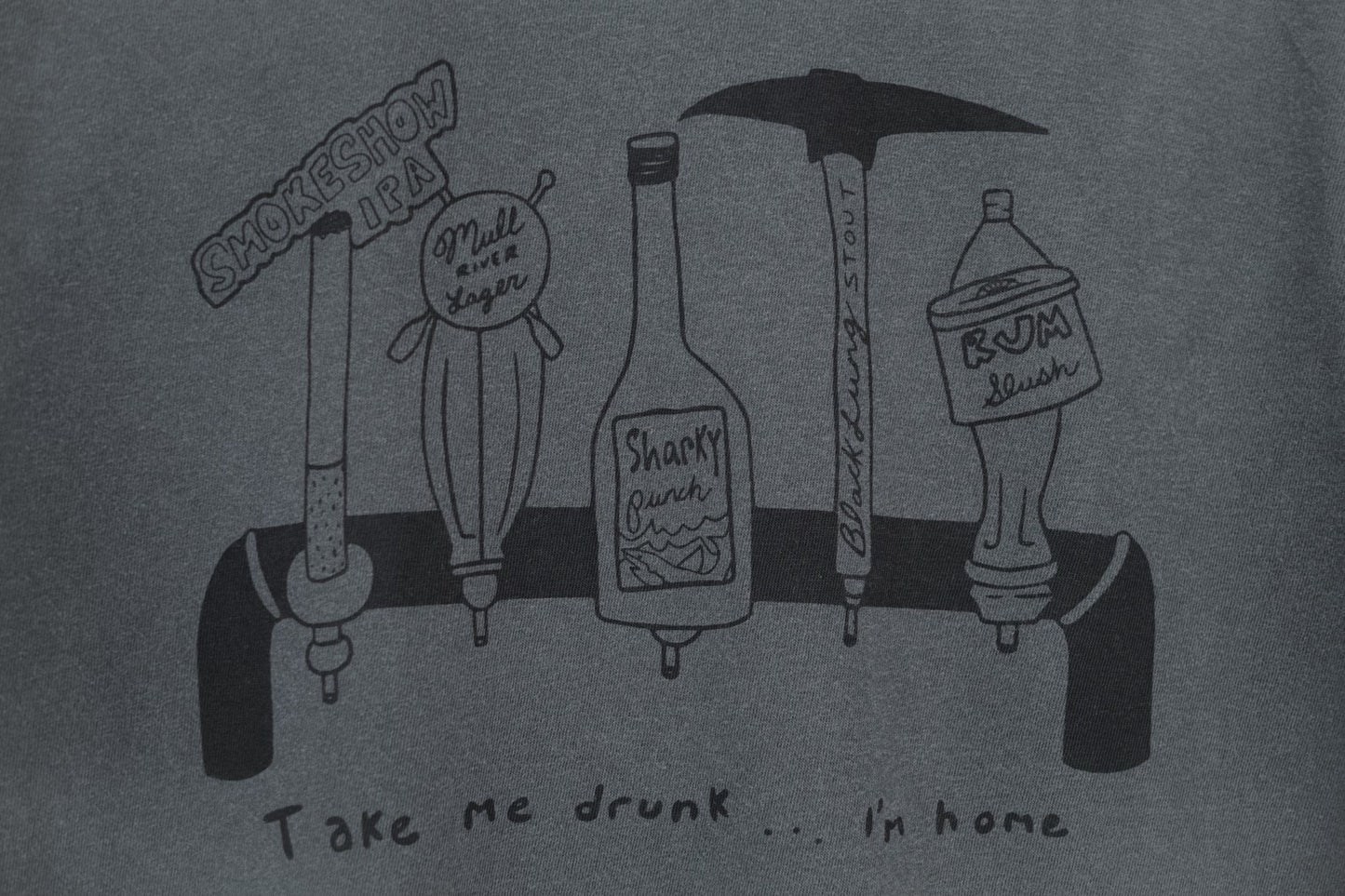 Grey Pubcrawl Tee