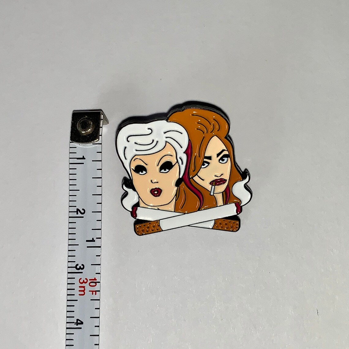 Tracy & Martina Enamel  Pin